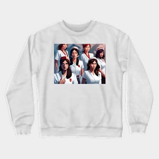 Protesting nurses Crewneck Sweatshirt